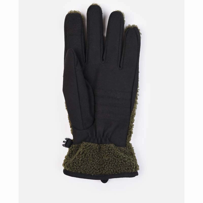 Barbour Eskdale Fleece Mens Gloves - Olive Weekend Flash Offer
