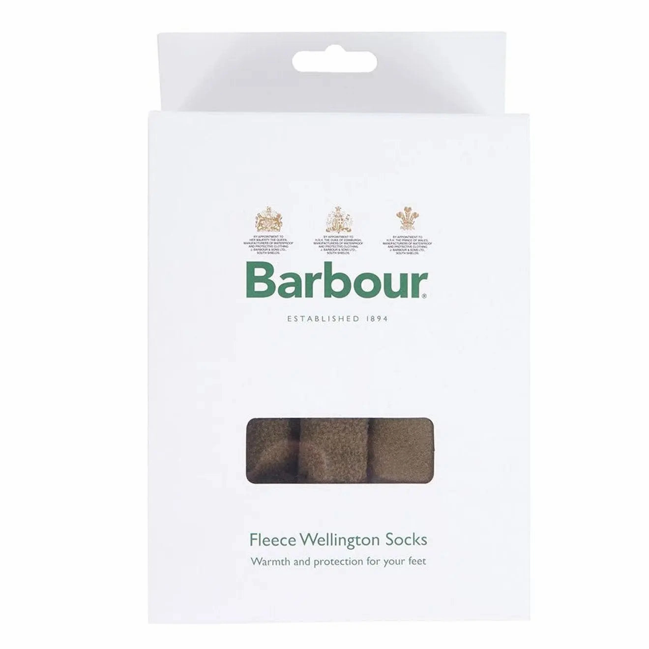 Barbour Fleece Wellington Sock Olive Instant Savings Deal