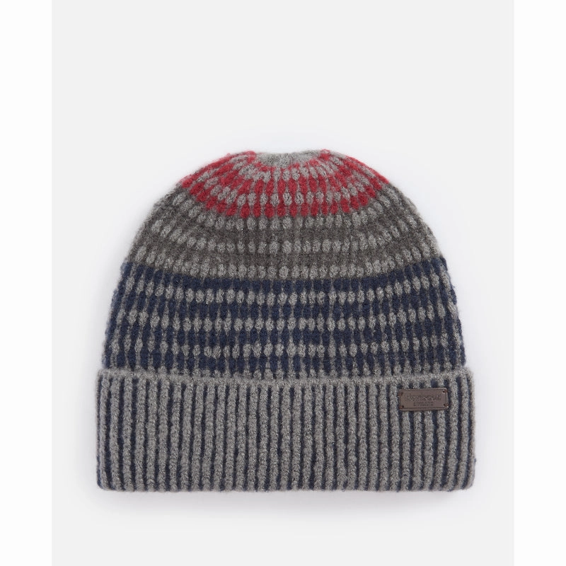 Barbour Harray Mens Beanie Hat - Blue Granite Save Big Today