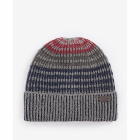 Barbour Harray Mens Beanie Hat - Blue Granite Save Big Today