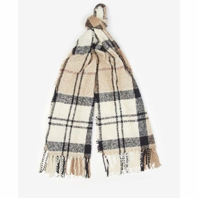 Todays Trending Deals Daily Deal Frenzy Barbour Ladies Tartan Boucle Scarf - Rosewood