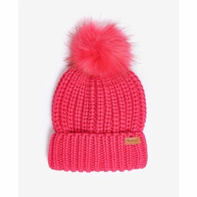 Special Surprise Sale Todays Steal Barbour Saltburn Ladies Beanie - Pink Dahlia