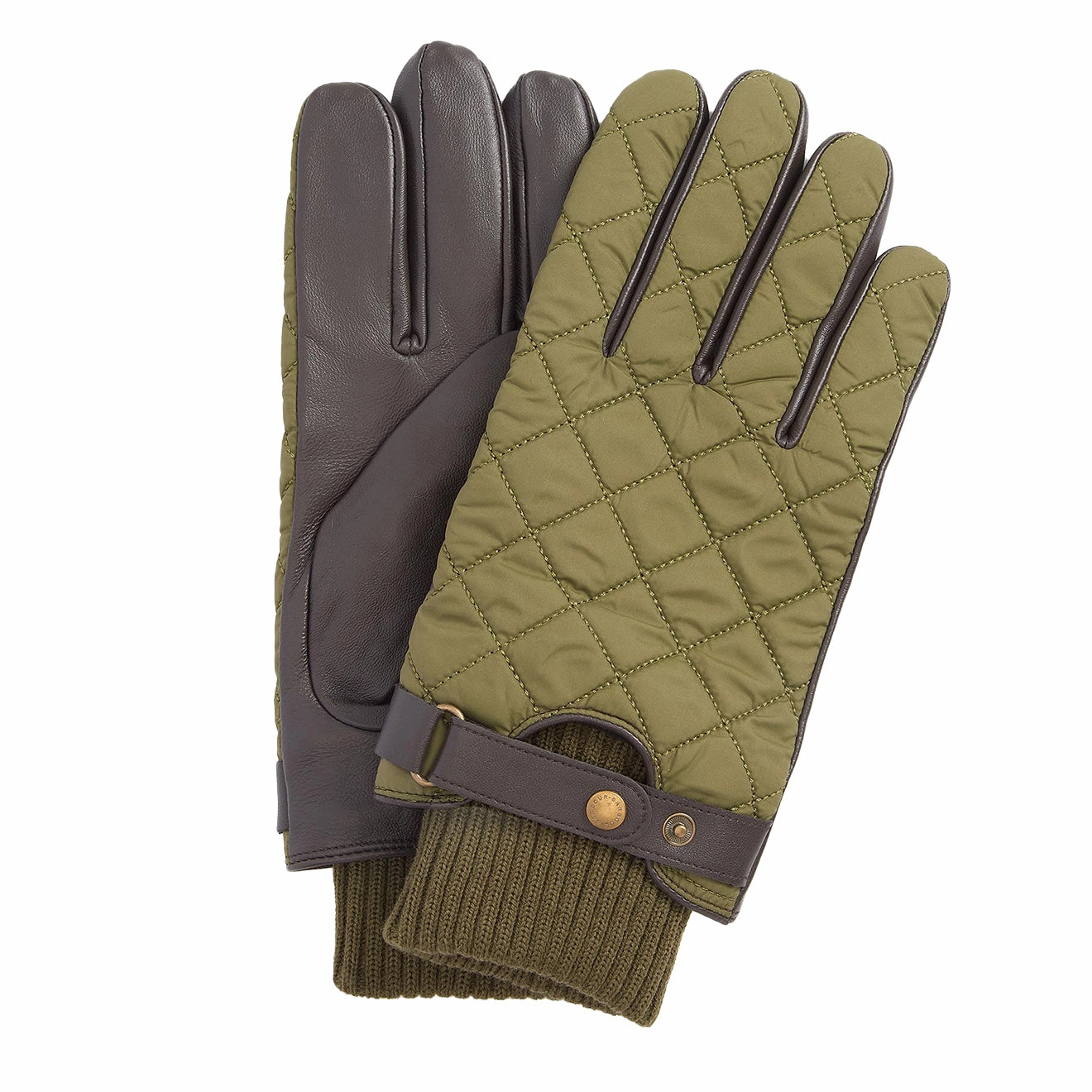 Barbour Singsby Glove Olive/Brown Daily Hot Deal
