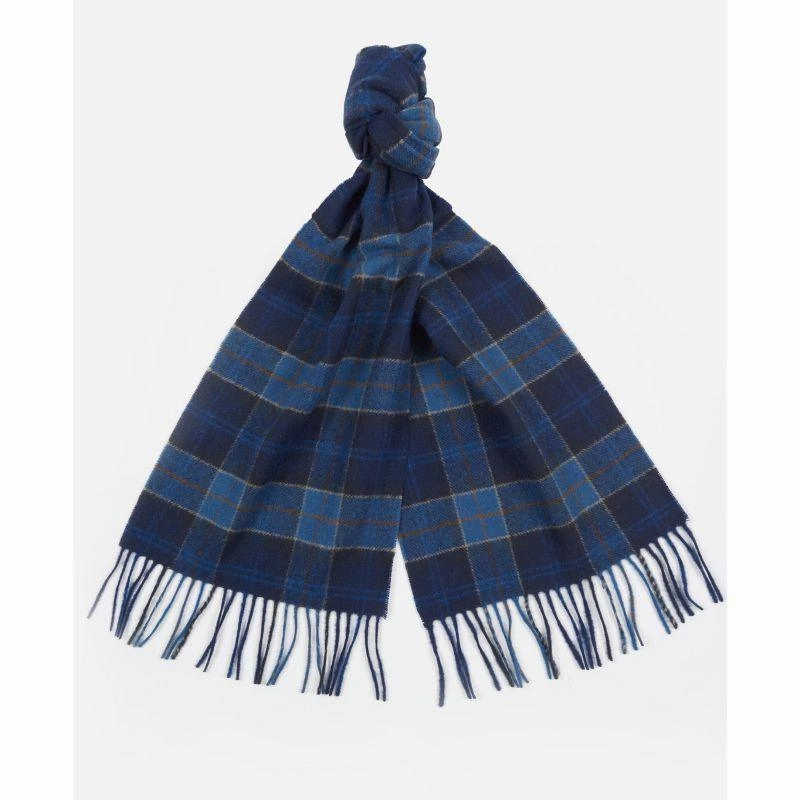 Today Only Special Barbour Tartan Lambswool Scarf - Midnight