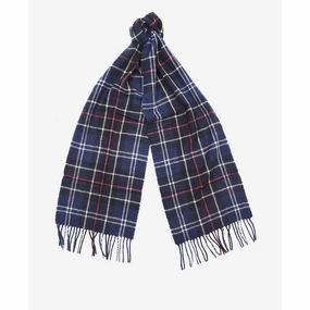Barbour Tartan Lambswool Scarf - Navy/Red Deal Frenzy Today Dont Wait Save