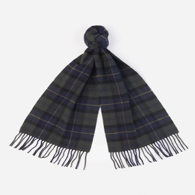 Barbour Tartan Lambswool Scarf - Olive Night Gift Sale Event Mega Online Discount