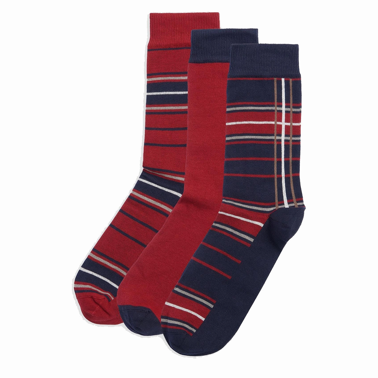 Online Exclusive Offer Shop the Savings Barbour Tartan Sock Gift Box Cranberry
