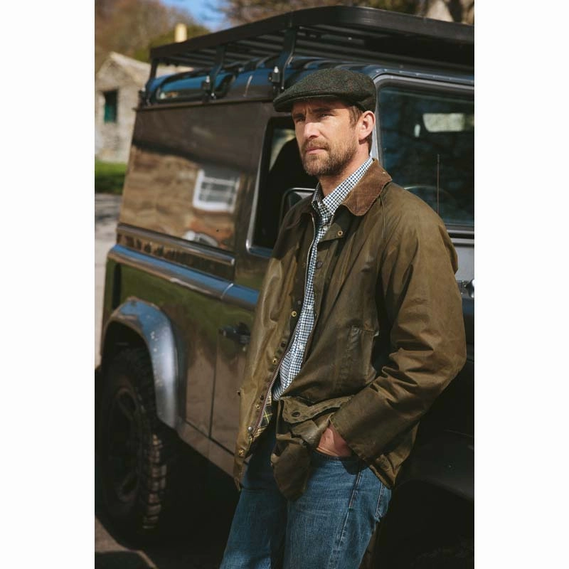 Barbour Wax Mens Flat Cap - Sage Surprise Discount Today Todays Trending Deals