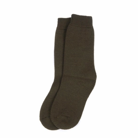 Limited Stock Hot Deal Barbour Wellington Calf Sock Olive Green