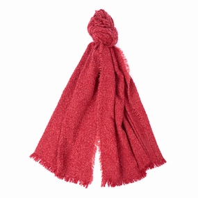 Barbour Womens Megan Boucle Wrap Claret Surprise Offer Now
