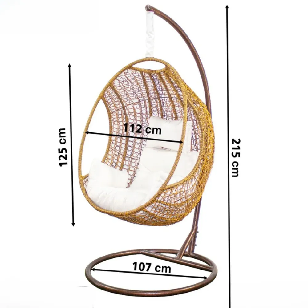 Beige Hanging Chair from Midden Home OS-Sw-012-W