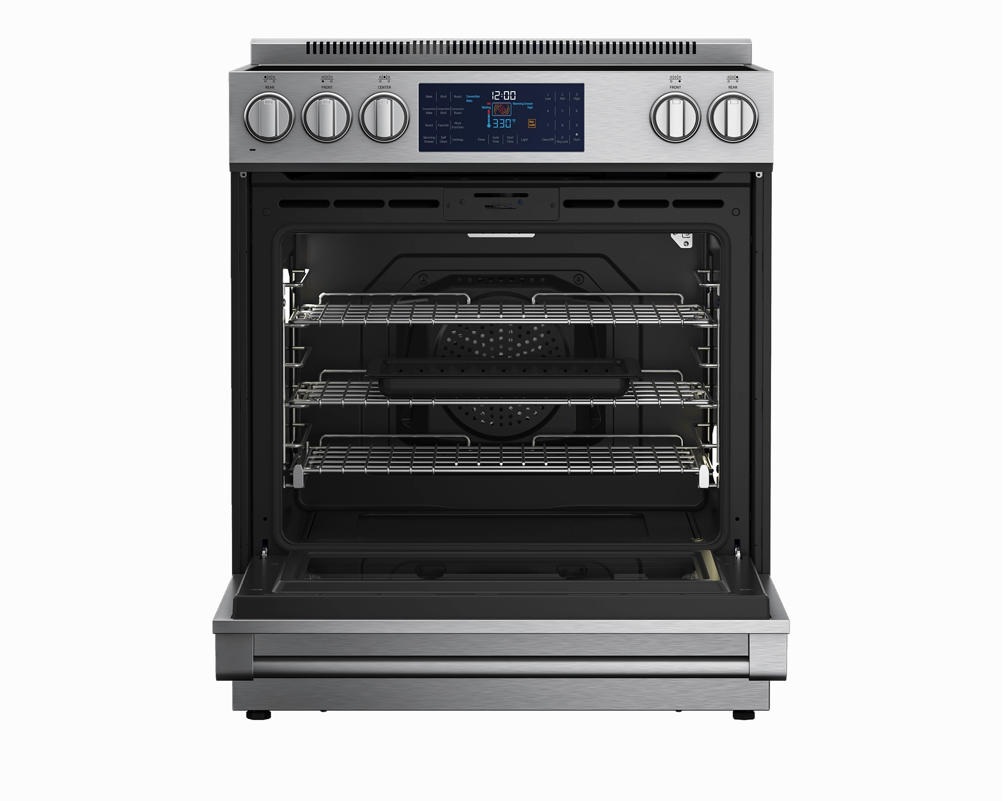 Beko SLER30532SS 30" Stainless Steel Slide-In Electric Range