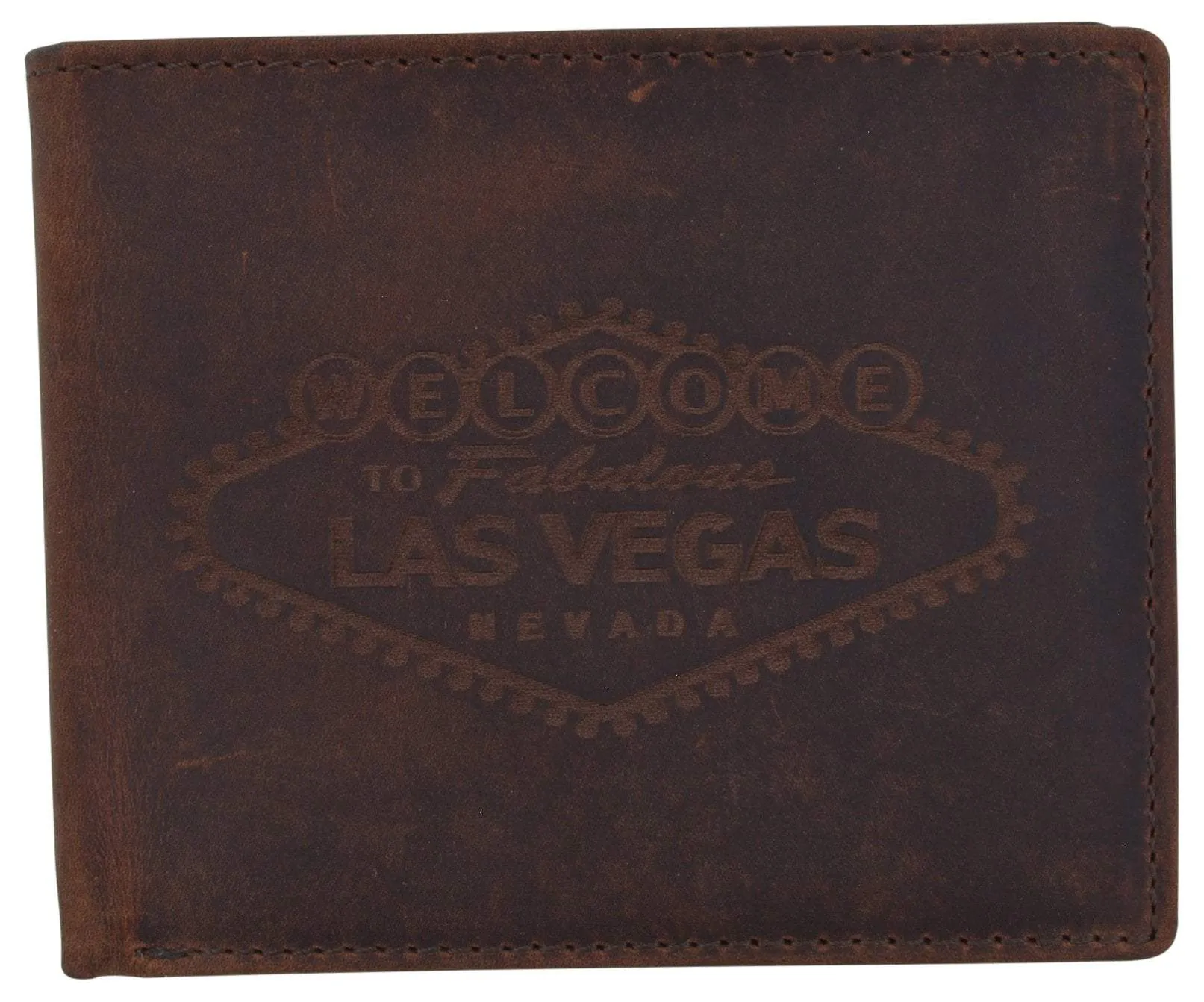 Dont Miss This Steal Rfid Mens Welcome To Fabulous Las Vegas Nevada Leather Bifold Wallet