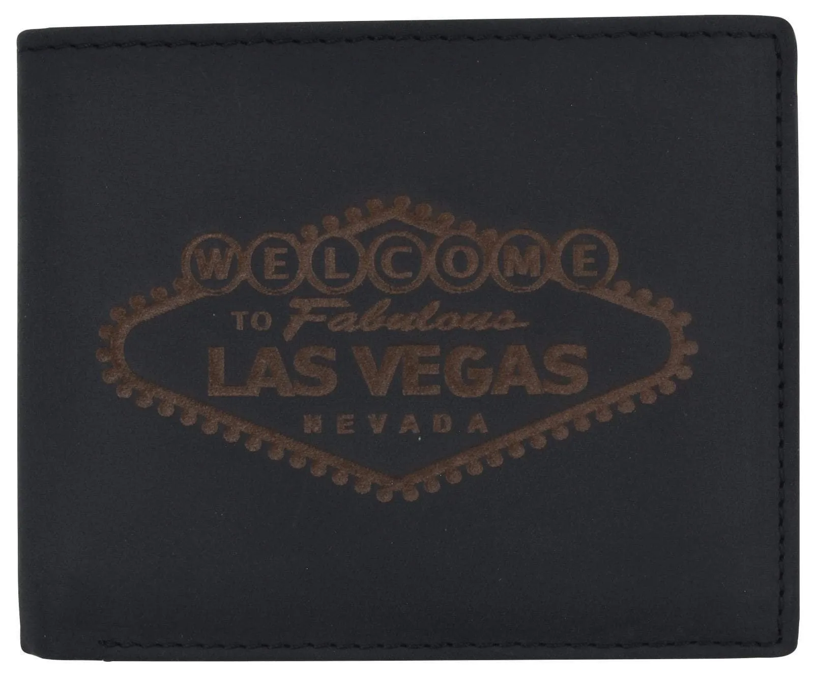 Rfid Mens Welcome To Fabulous Las Vegas Nevada Leather Bifold Wallet Biggest Savings Now Hot Discount Deal