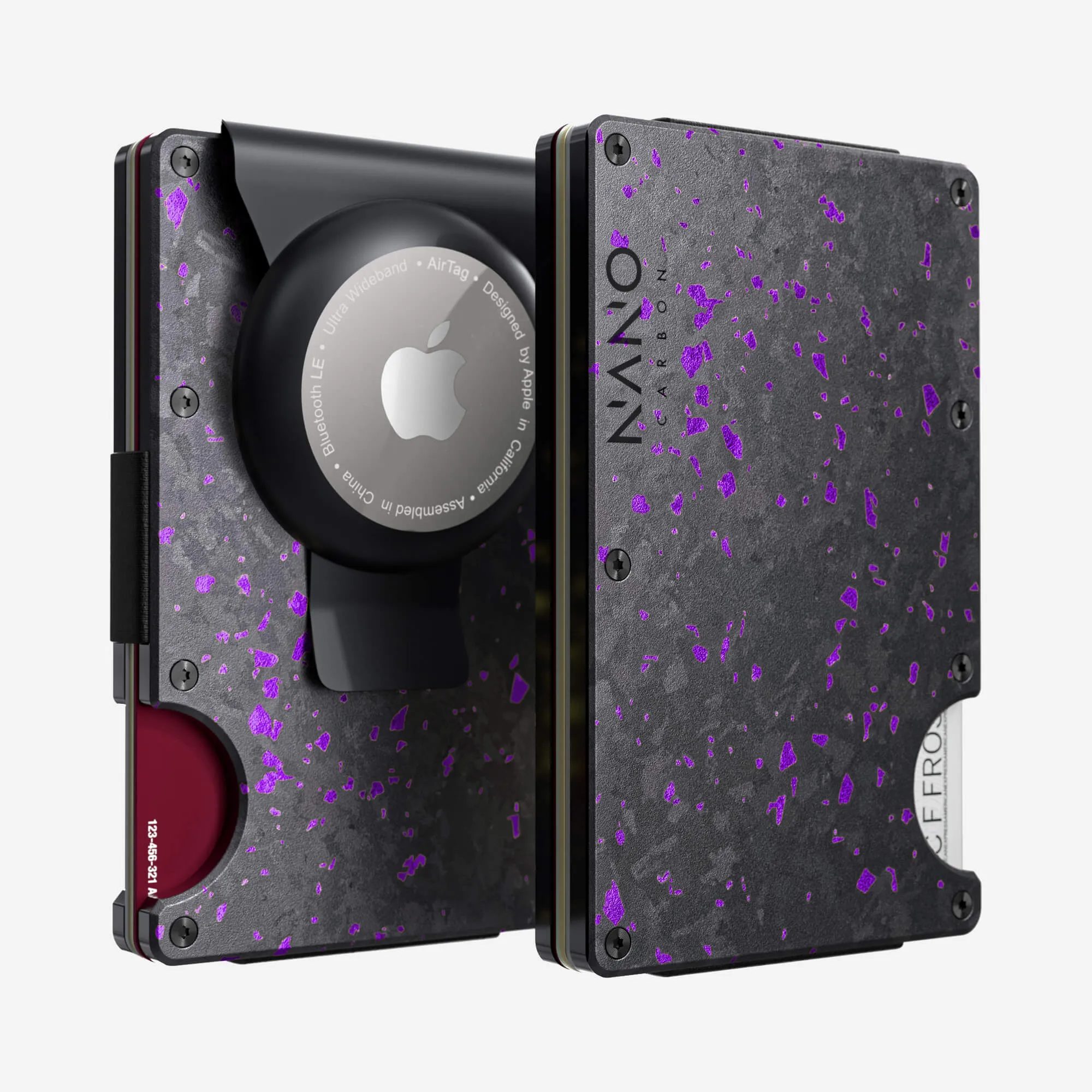 Airtag Money Clip Wallet (Nero/Viola) Hot Offer Inside Special Deals Online