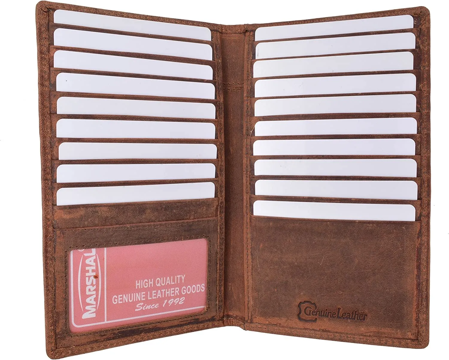 New Rfid Blocking Vintage Genuine Leather Bifold Credit Card Id Holder Wallet Dont Miss This Steal