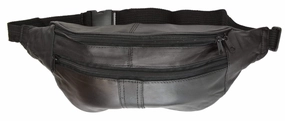 Today Only Discount Alert Today Only Savings Travel Genuine Leather Waist Fanny Pack Hip Pouch With Zippered Compartments