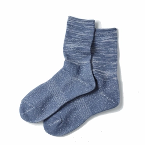 Rototo Washi Pile Crew Sock Slate Blue Dont Miss This Steal