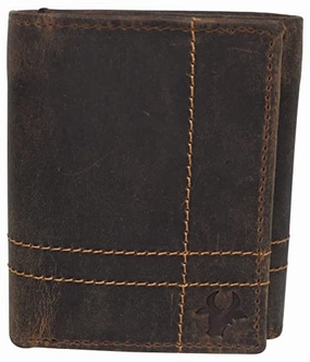 Cazoro Men'S Rfid Blocking Vintage Genuine Leather Classic Trifold Wallet For Men With Box Save Big Today Exclusive Deal Inside