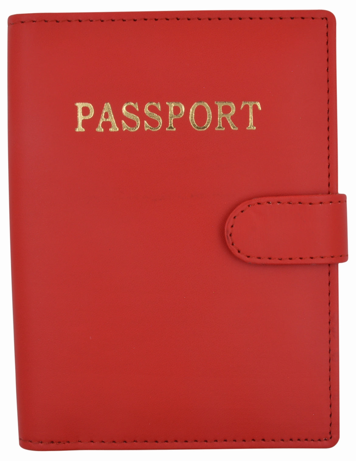 Leather Passport Holder Cover Wallet Card Case Travel Document Organizer Snap Closure Shop Grab Offer