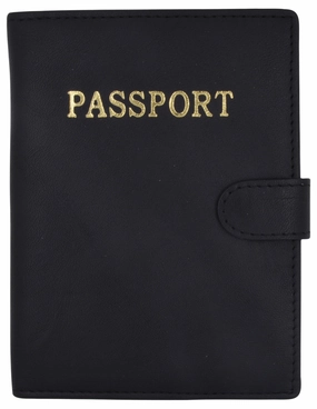 Dont Miss Out Clearance Alert Now Leather Passport Holder Cover Wallet Card Case Travel Document Organizer Snap Closure