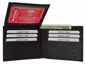 Clearance Alert Now Grab Your Deal Today Rfid Blocking Men'S Premium Genuine Leather Flap Up Id Slim Bifold Wallet Rfid P 53 (C)