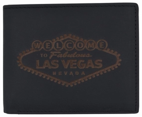 Rfid Mens Welcome To Fabulous Las Vegas Nevada Leather Bifold Wallet Biggest Savings Now Hot Discount Deal