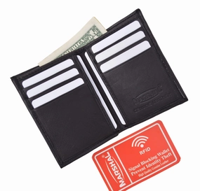 New Rfid Blocking Slim Thin Mens Bifold Soft Genuine Leather Id Wallet Black Card Holder Rfidp71 Grab Your Deal Today