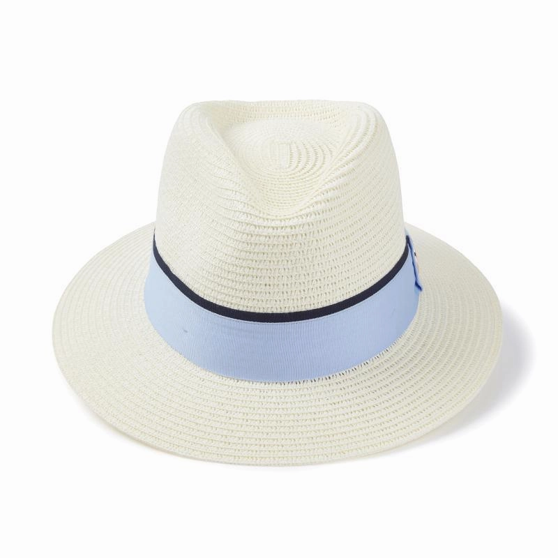 Hicks & Brown Orford Summer Fedora - Cornflower Blue Trending Hot Picks Flash Offer Today