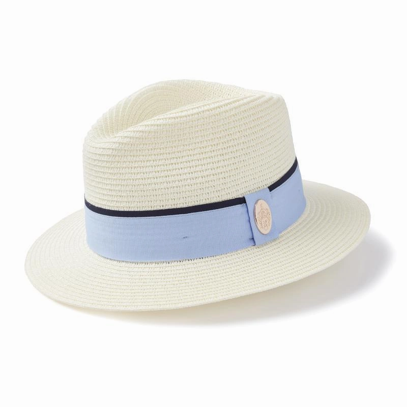 Hicks & Brown Orford Summer Fedora - Cornflower Blue Dont Wait Save