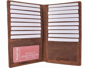 New Rfid Blocking Vintage Genuine Leather Bifold Credit Card Id Holder Wallet Dont Miss This Steal