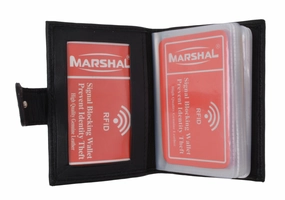 Premium Soft Leather Rfid Blocking Credit Card Id Holder With Snap Closure  Rfidp570 New Arrival Discount Hot Pick Sale