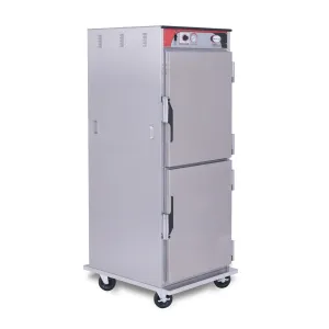 BevLes - HTSS74W121, BevLes Temper Select Full Size Heated Holding Cabinet, Universal Width, 115V, in Silver