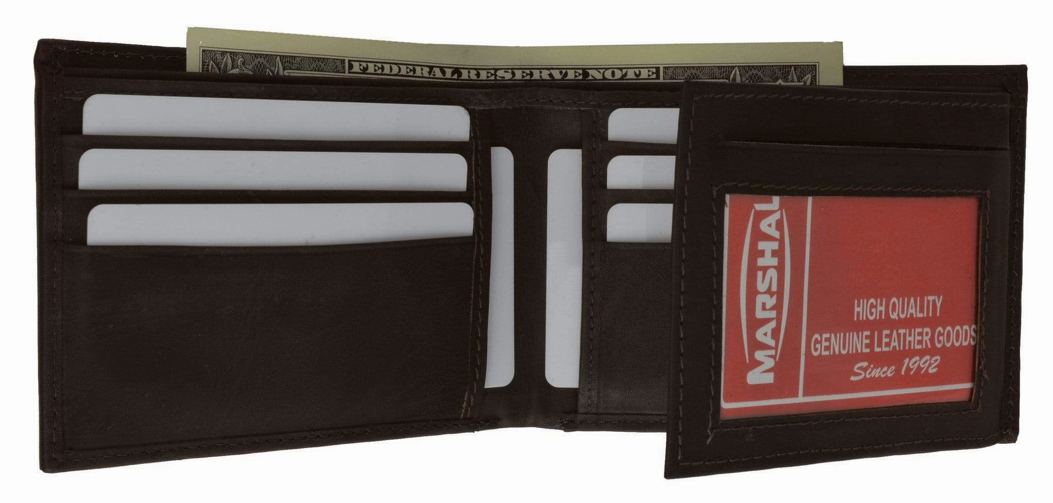 Todays Best Deal Bifold Cowhide Leather Wallet Outside Flap Id Card Holder 92 Cf