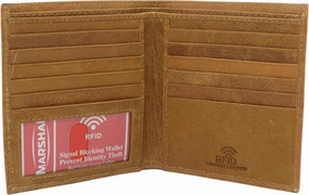 Shop Hot Picks Bifold Hipster Credit Card Wallet Rfid Blocking Men'S Cowhide Leather Wallet