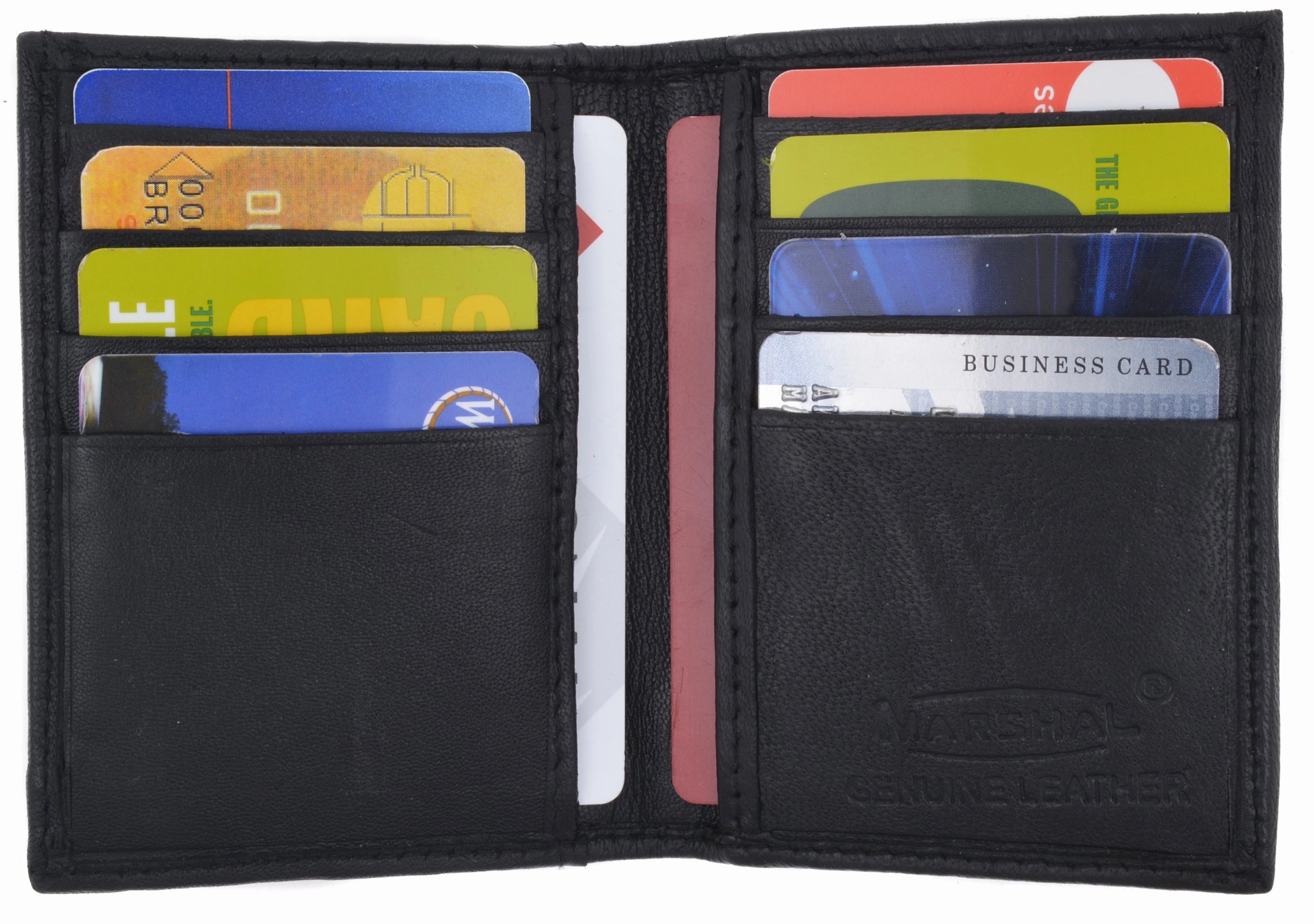 Bifold Lamb Leather Credit Card Holder Wallet With Outside Id Window & Zippered Pocket 76 Clearance Event Today Grab It Before Gone