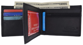Save More Online Bifold Leather Wallet W/ Middle Id Flap 3052