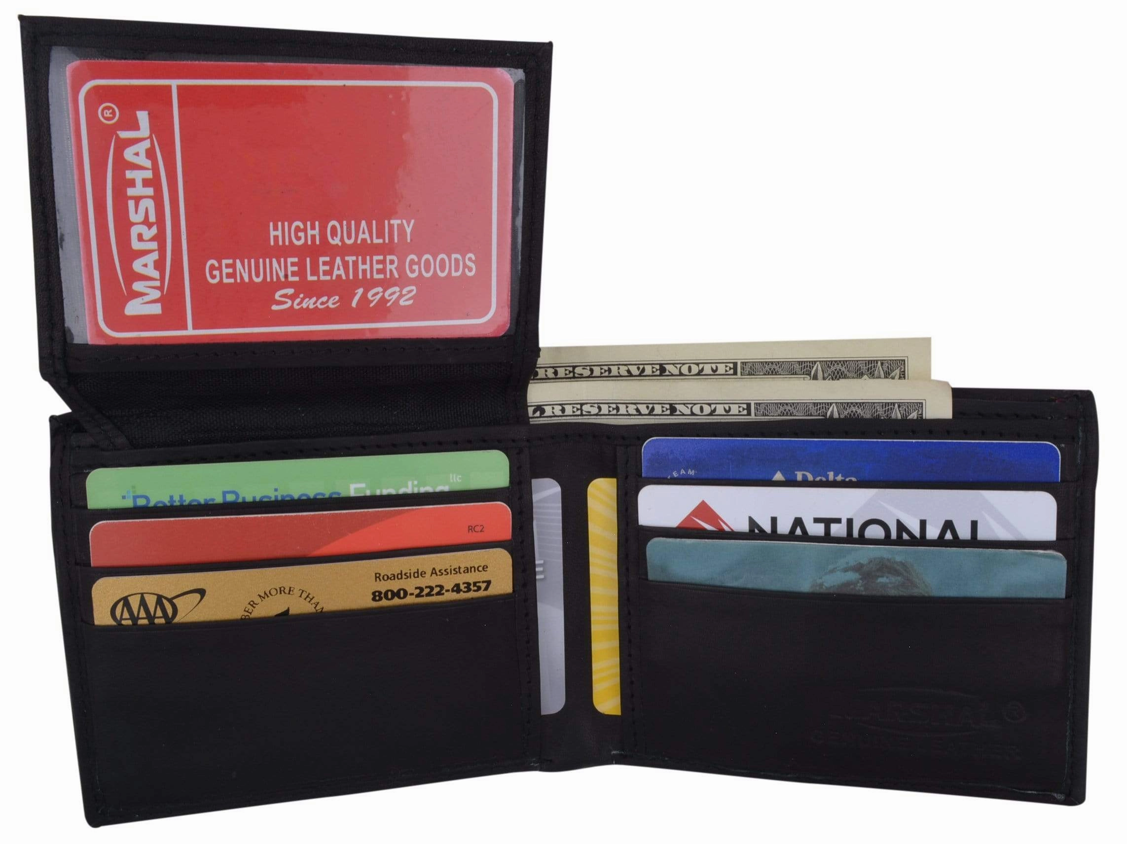 Bifold Mens Smooth Genuine Leather Flap Up Id Wallet 1153 Cf Today Only Hot Sale