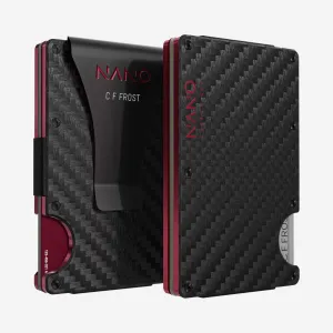 Shop Grab Savings Flash Deal Alert 003 Personalised Money Clip Wallet (Stealth Black/Volcano Red)