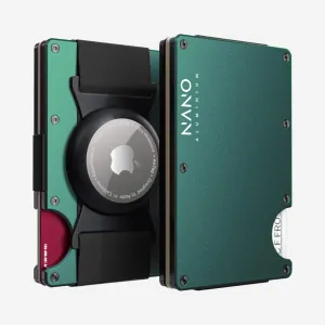 Today Only Discount Alert MustHave Deals Airtag Cash Strap Wallet (Racing Green)