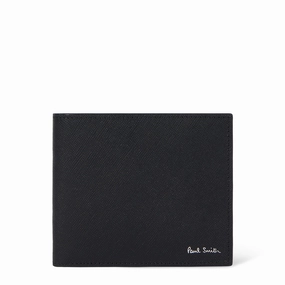 Weekend Sale Special Shop the Best Deals Paul Smith Commuter Mini Billfold Wallet Black