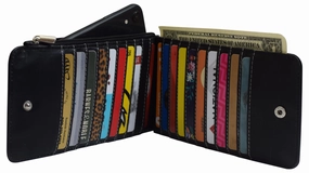 Flash Deal Today Special Steal Event Wallet For Women Rfid Blocking Genuine Leather Multi Card Organizer With Zipper Pocket
