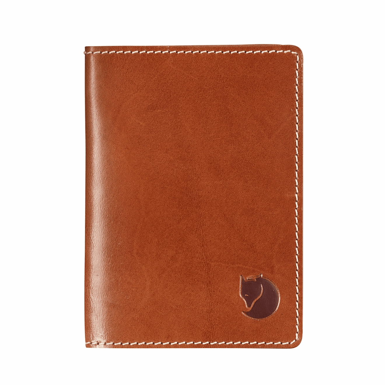 Fjallraven Leather Passport Cover Leather Cognac Limited Time Sale