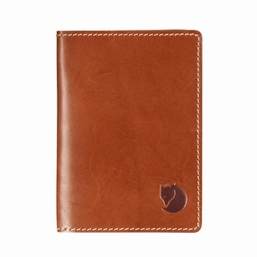 Fjallraven Leather Passport Cover Leather Cognac Limited Time Sale