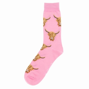 Shop Hot Picks Shop the Savings Now Shuttle Socks - Pink Highland Cow