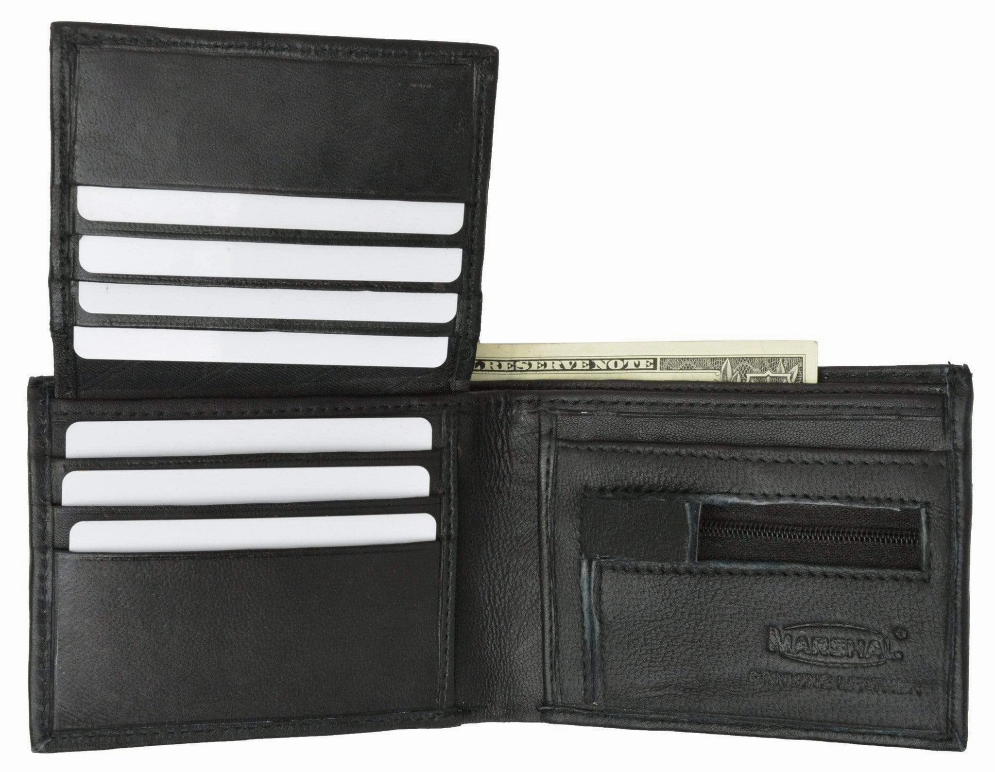 Men'S Bifold Flap Up Premium Leather Zipper Pocket Wallet P 3053 (C) Sweet Deal Today