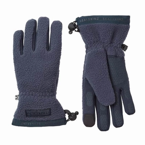 Sealskinz Hoveton Waterproof Sherpa Gloves - Navy Hot Pick Online