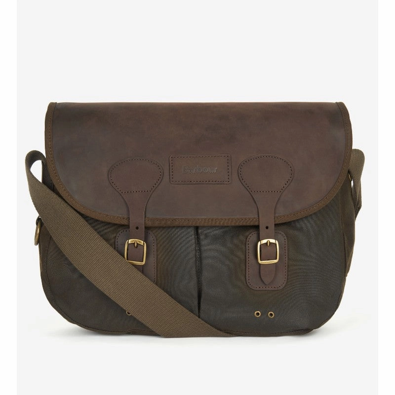 Best Seller Discount Barbour Wax Leather Tarras Bag - Olive