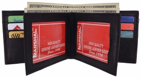Men'S Genuine Leather Multi Pocket 3 Id Windows Wallet 1852 Cf Shop Smart Deals