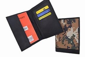 Grab Save Today Passport Organizer Travel Rfid Blocking Protector Credit Card Case Holder Camo Wallet